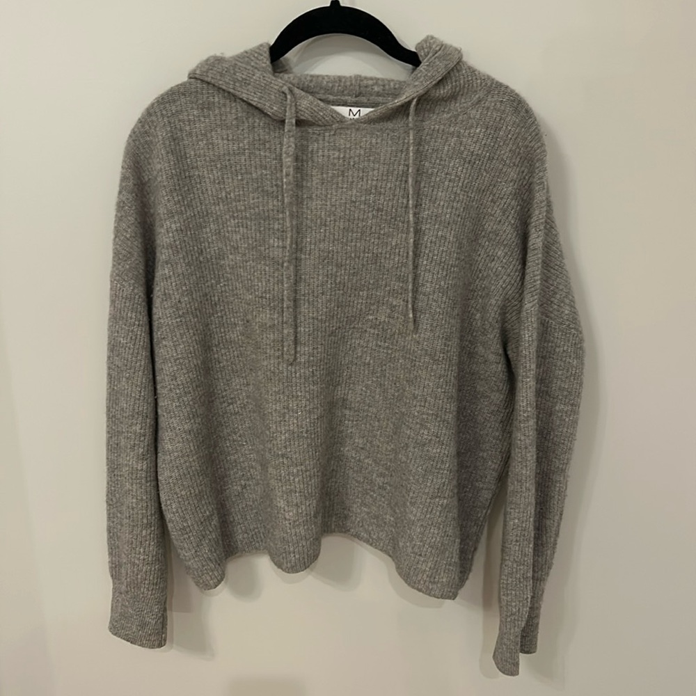 Magaschoni Cashmere grey hooded sweater